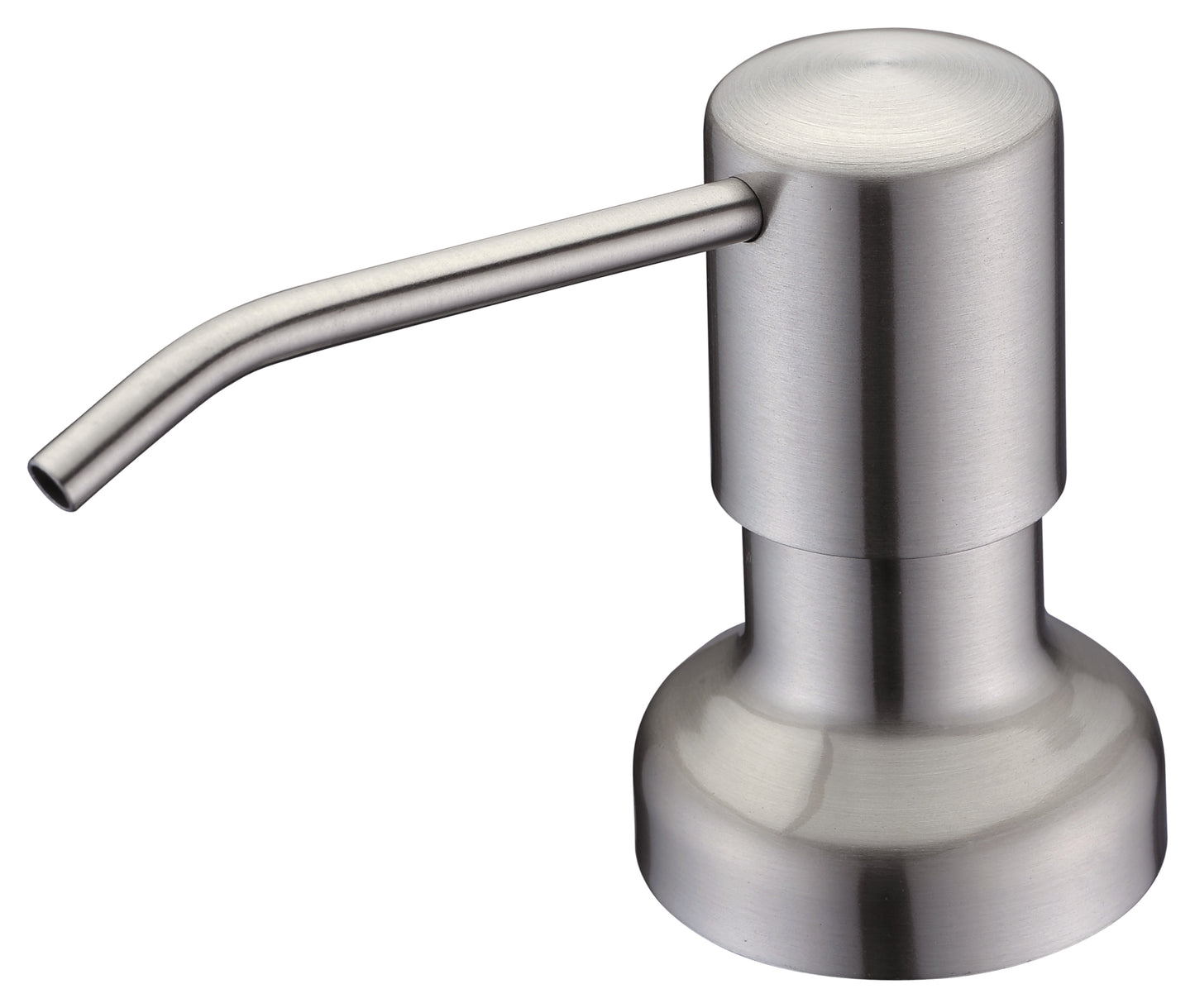 Homemart - Rain 12 oz. Bottle Soap Dispenser in Brushed Nickel