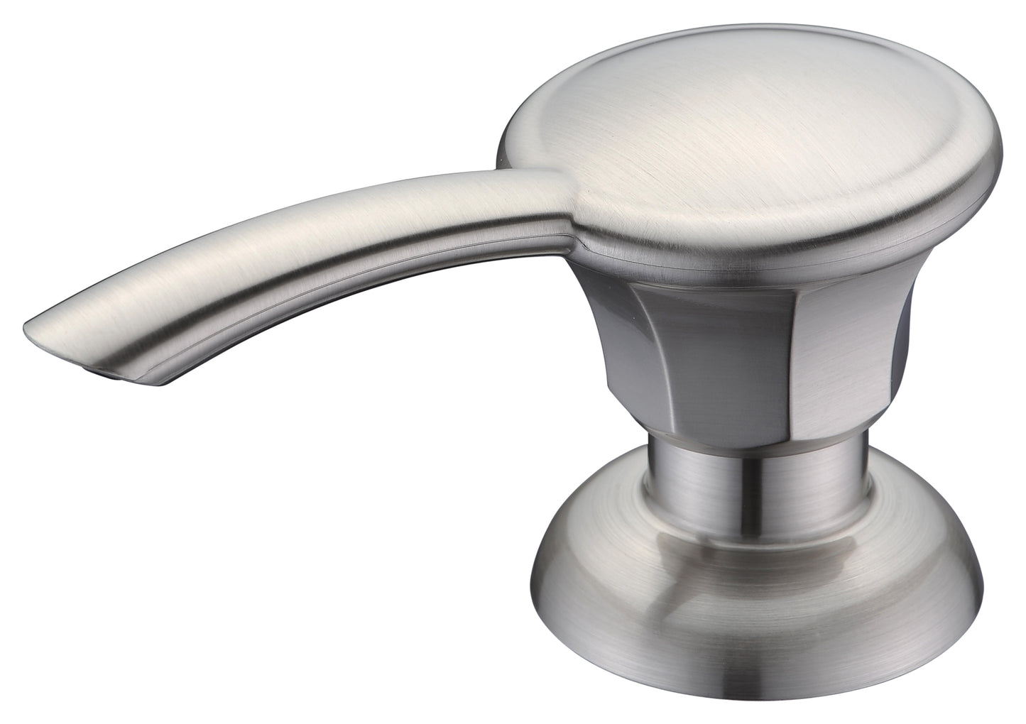 Homemart - Ronan 12 oz. Bottle Soap Dispenser in Brushed Nickel