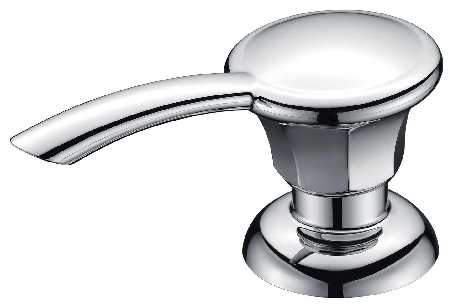 Homemart - Ronan 12 oz. Bottle Soap Dispenser in Polished Chrome
