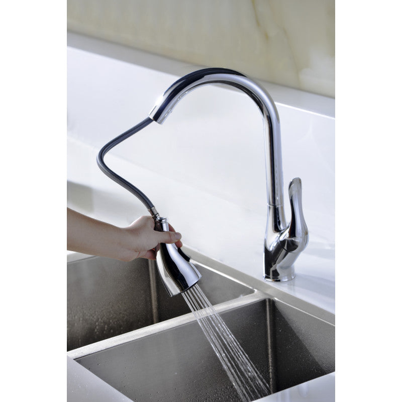 Accent Series Single-Handle Pull-Down Sprayer Kitchen Faucet