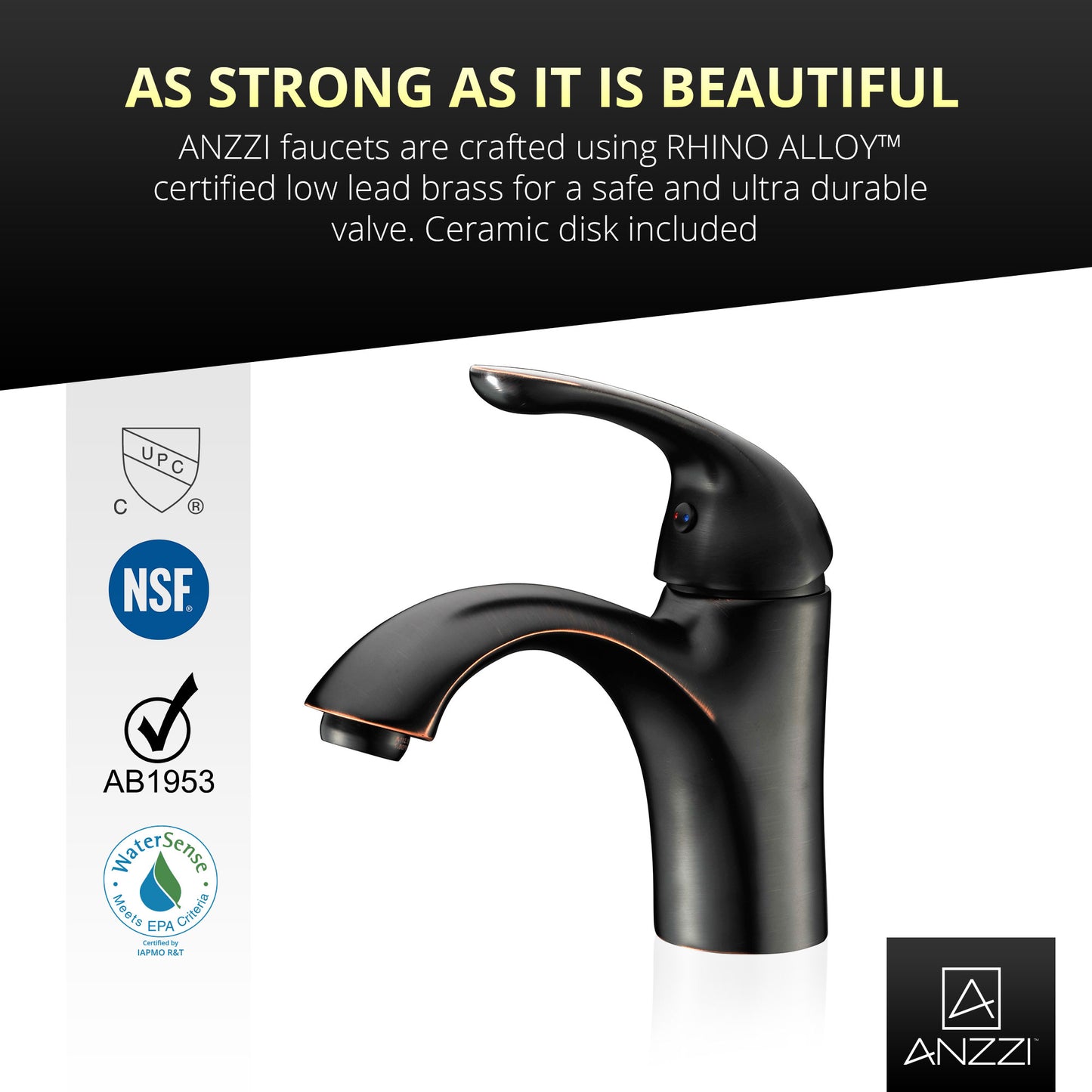 Clavier Series Single Hole Single-Handle Mid-Arc Bathroom Faucet