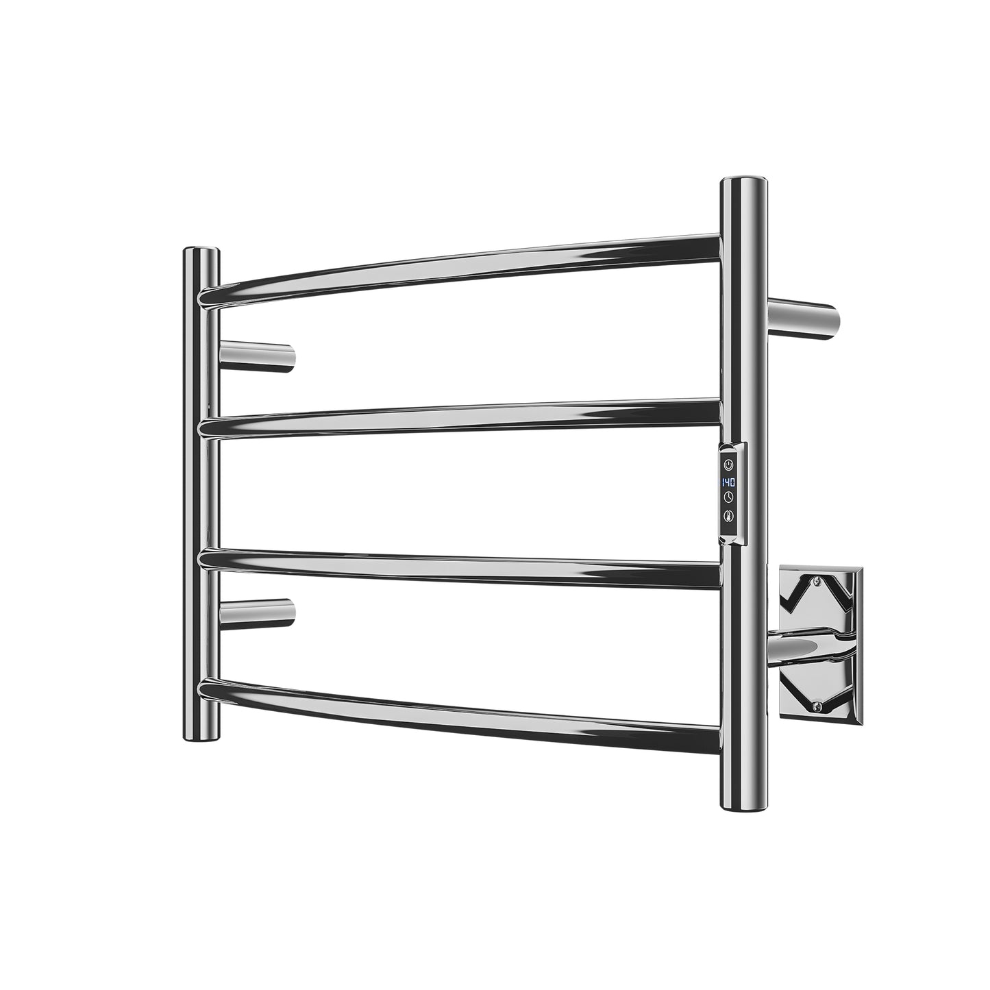 Glow 4-Bar Stainless Steel Wall Mounted Towel Warmer