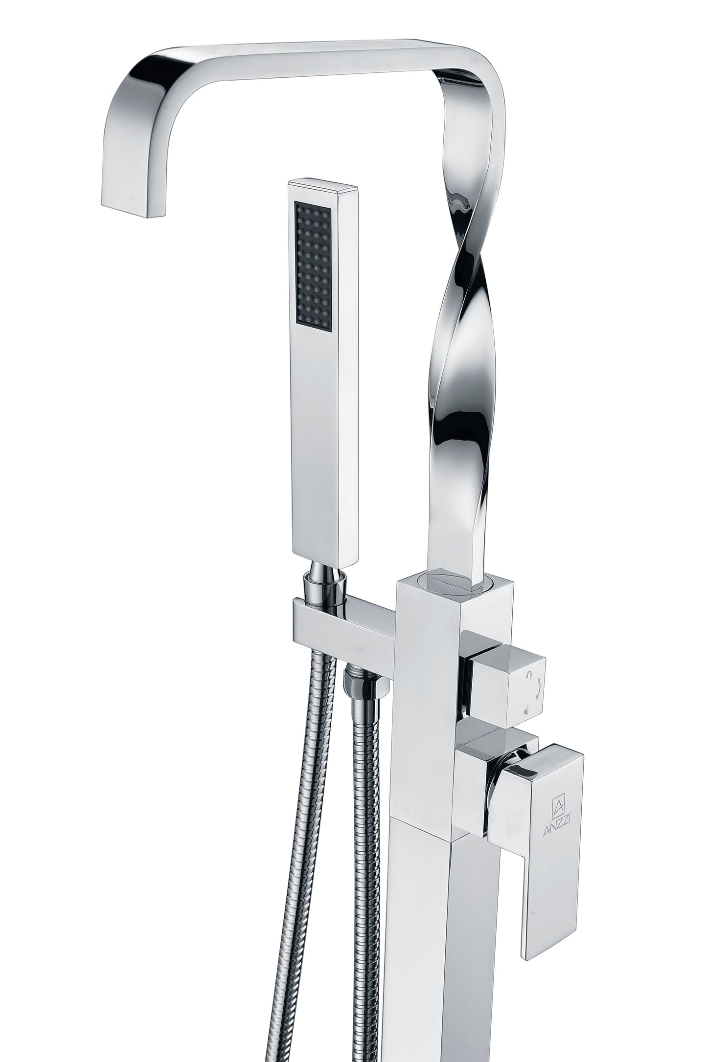 Yosemite 2-Handle Claw Foot Tub Faucet with Hand Shower