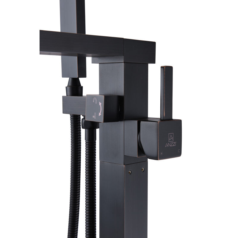 Union 2-Handle Claw Foot Tub Faucet with Hand Shower