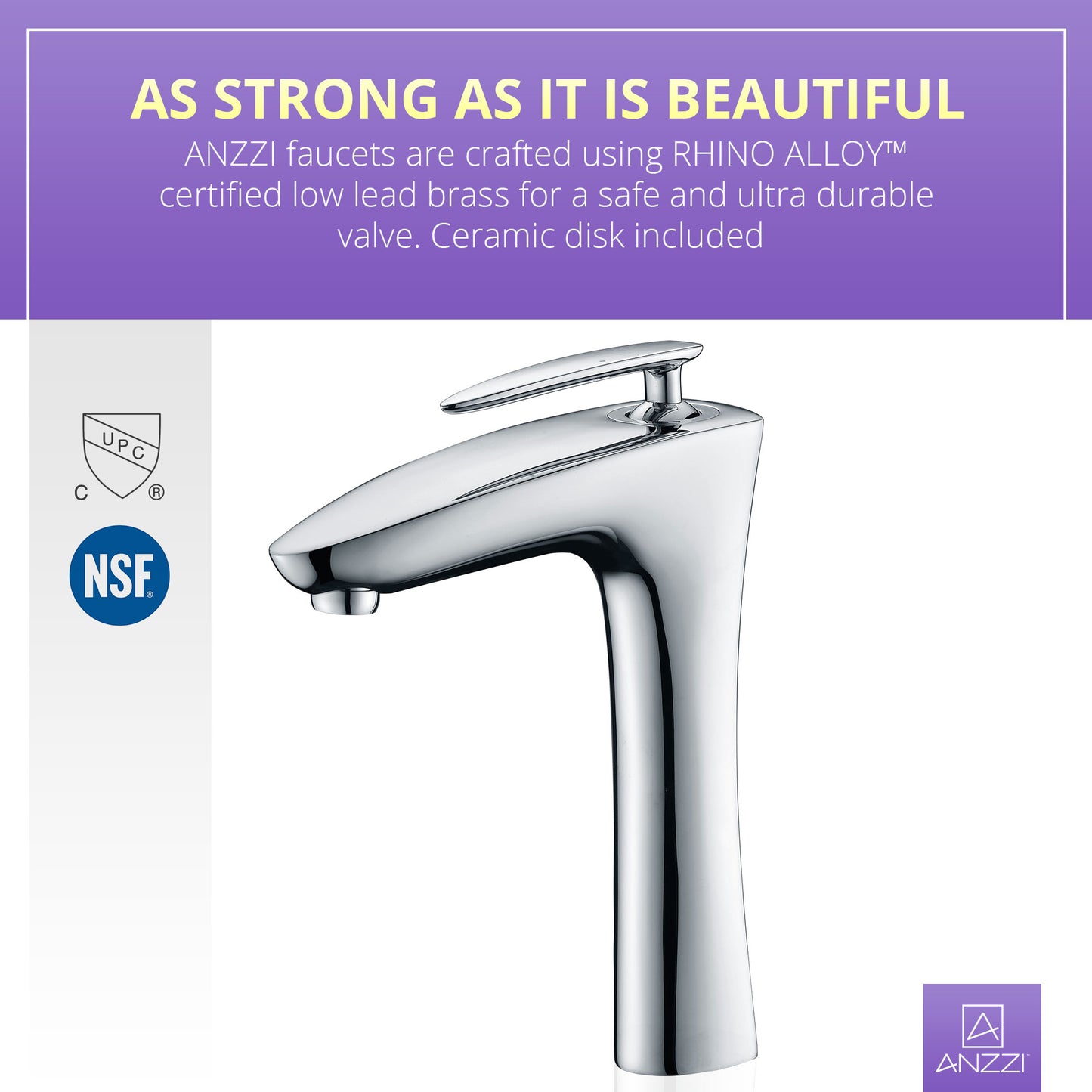 Crown Series Single Handle Vessel Sink Faucet in Polished Chrome