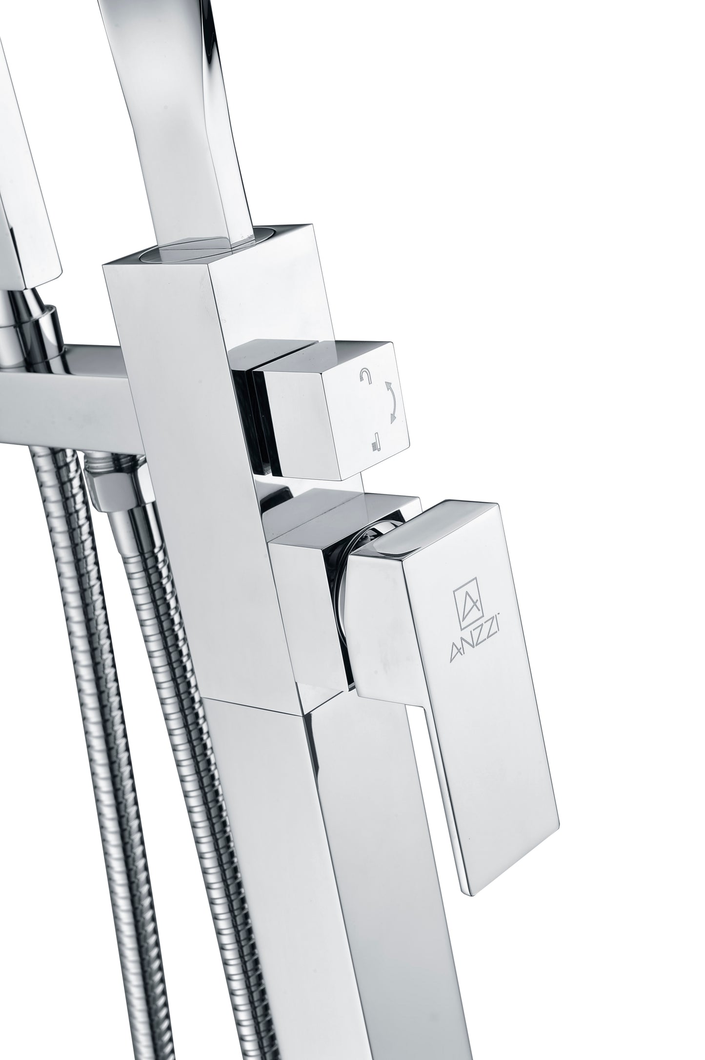 Yosemite 2-Handle Claw Foot Tub Faucet with Hand Shower