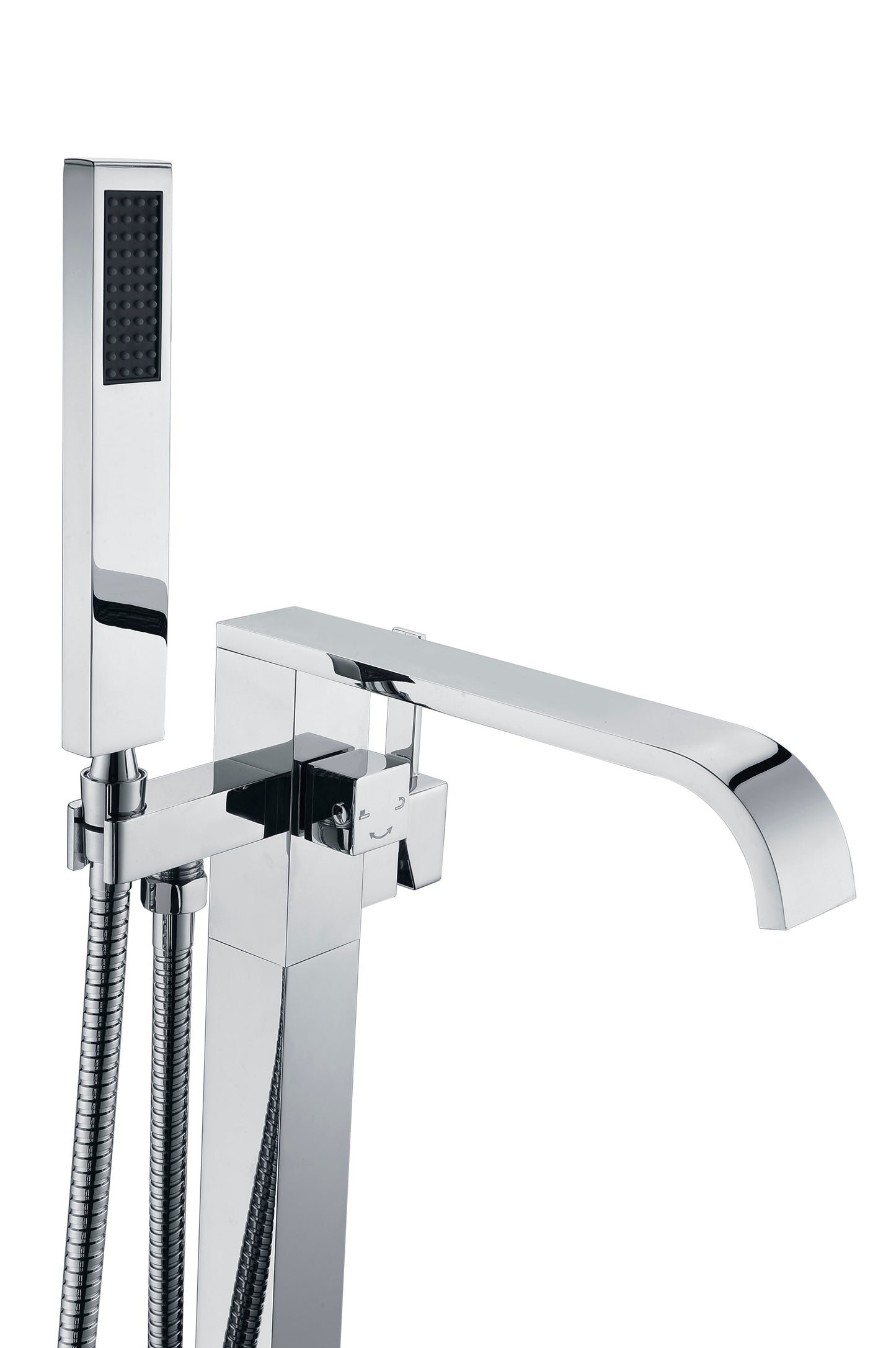 Angel 2-Handle Claw Foot Tub Faucet with Hand Shower
