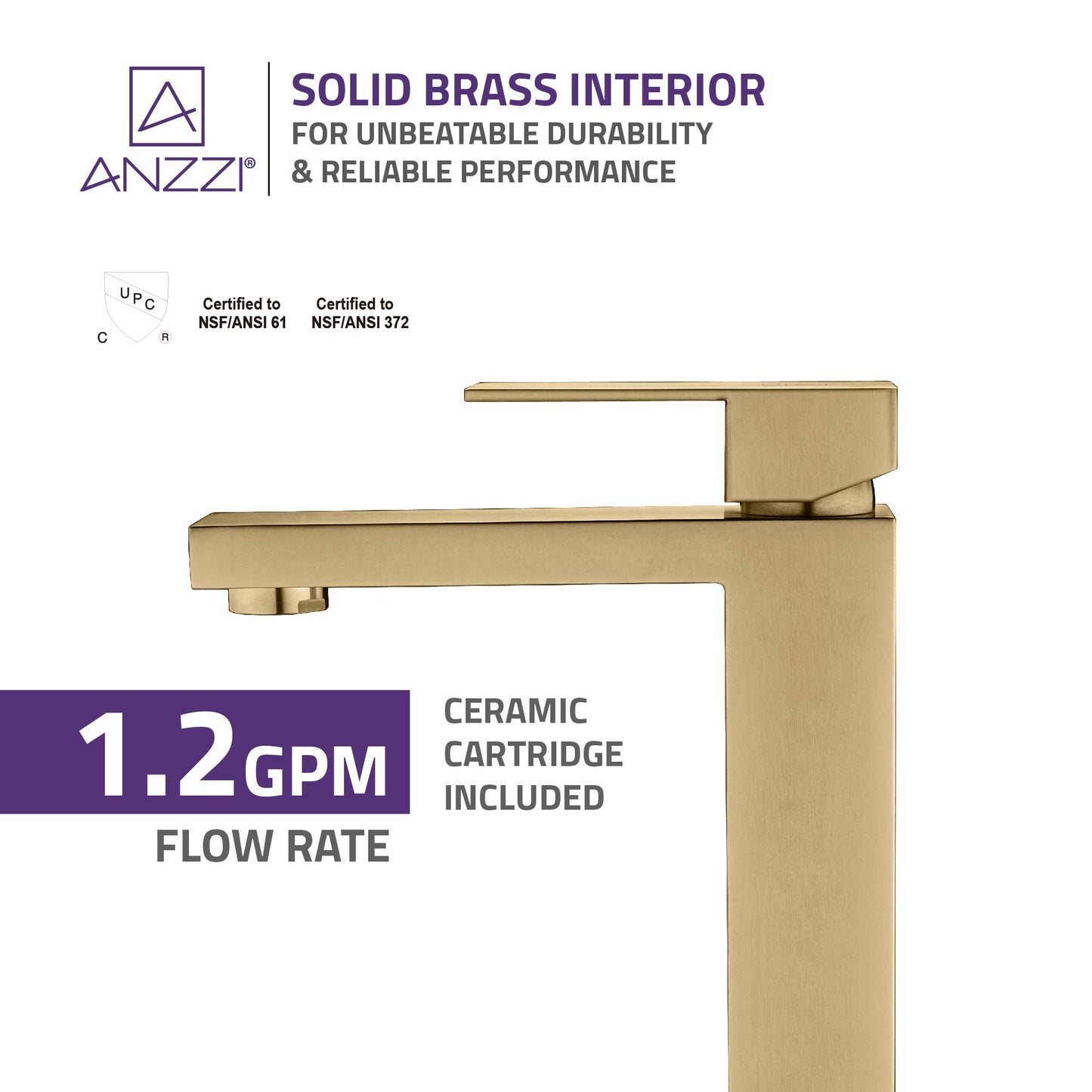 Enti Series Single Hole Single-Handle Vessel Bathroom Faucet