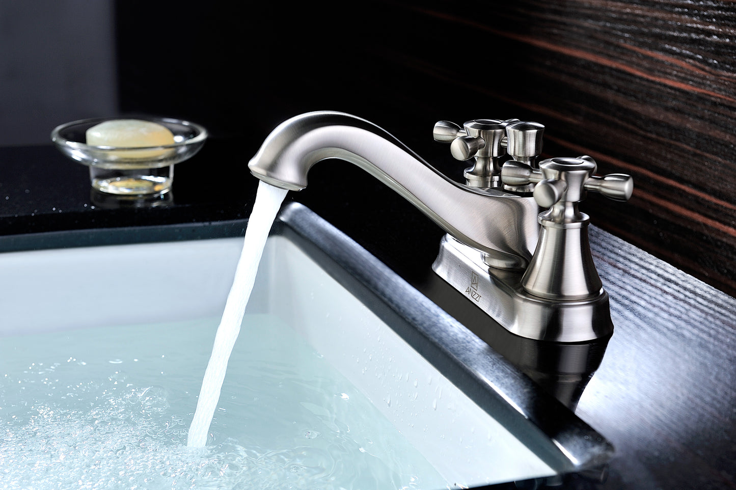 Major Series 4 in. Centerset 2-Handle Mid-Arc Bathroom Faucet