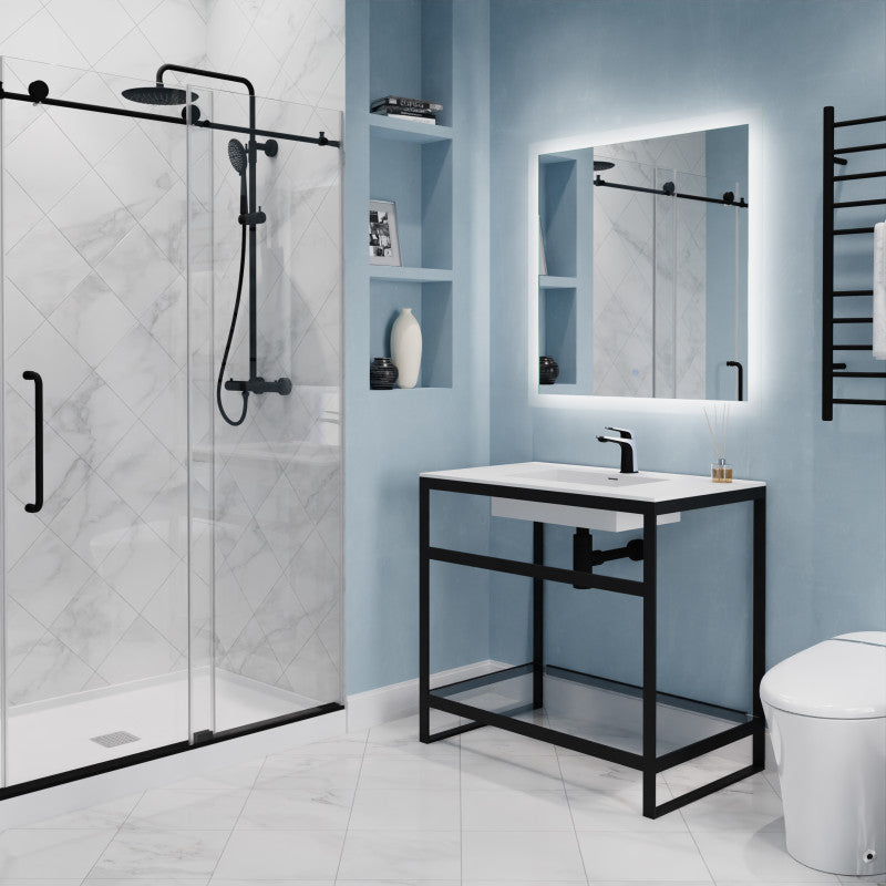 Single Handle Single Hole Bathroom Faucet With Pop-up Drain