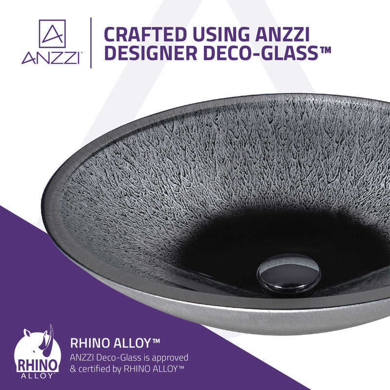 Onyx Series Vessel Sink in Black