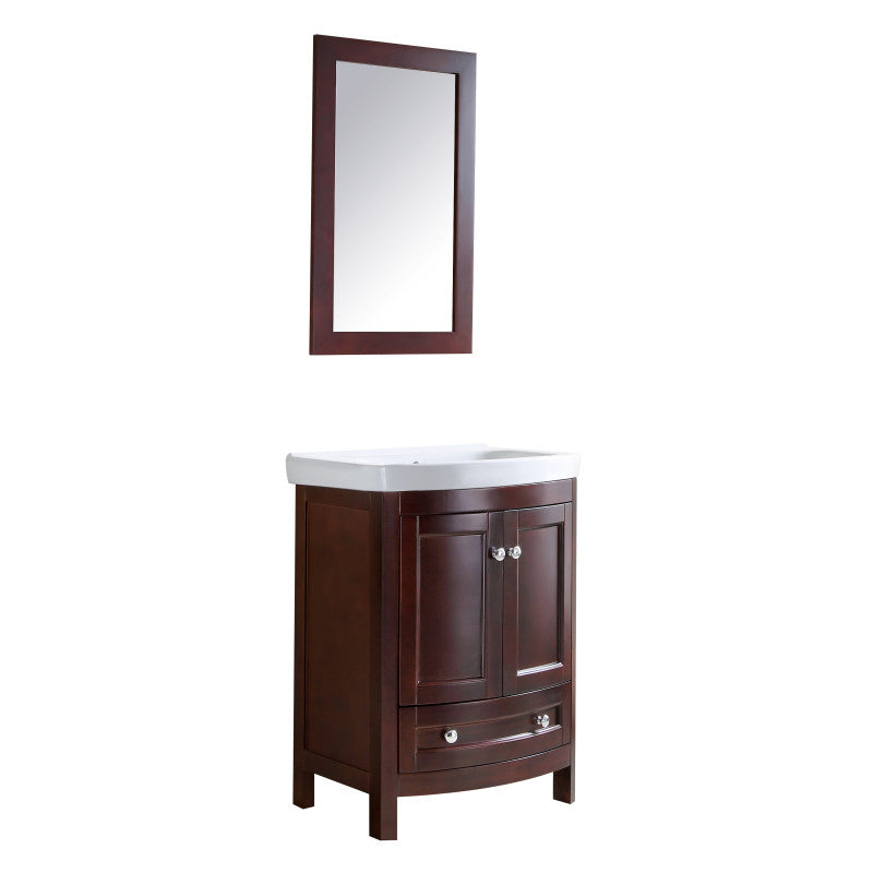 VT-MRCT2024-WN - Montresor 24 in. W x 34 in. H Bathroom Vanity Set in Rich Walnut