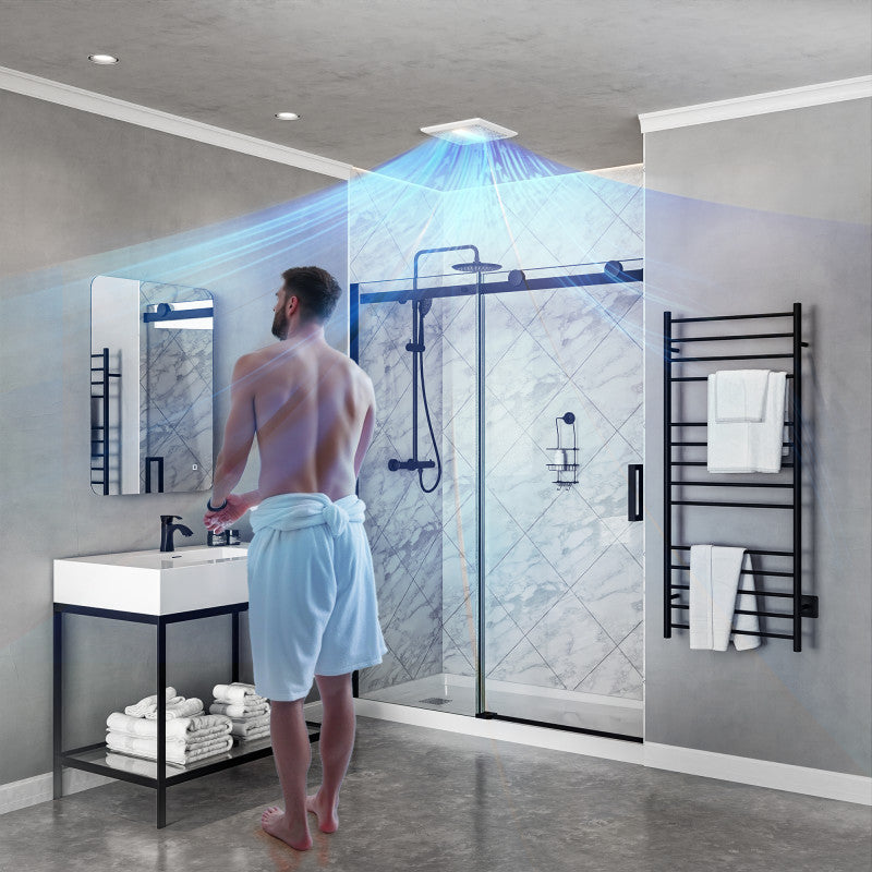 EF-AZ101WH - Daisy Series 80 CFM Ceiling Mount Bathroom Exhaust Fan with Brilliant LED Light and ENERGY STAR in Soothing White