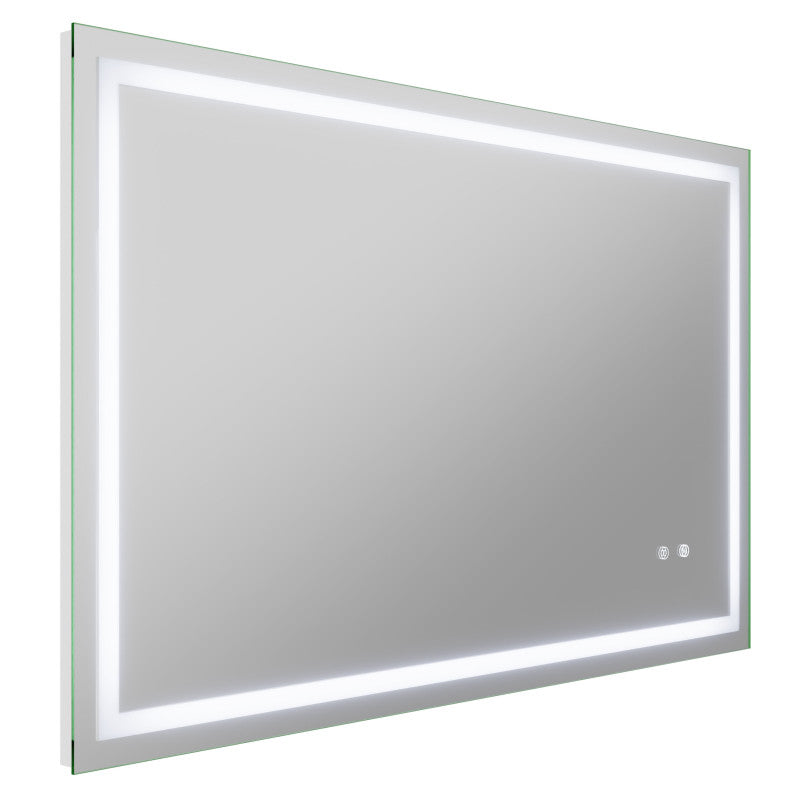 30-in. x 48-in. Frameless LED Front/Back Light Bathroom Mirror w/Defogger