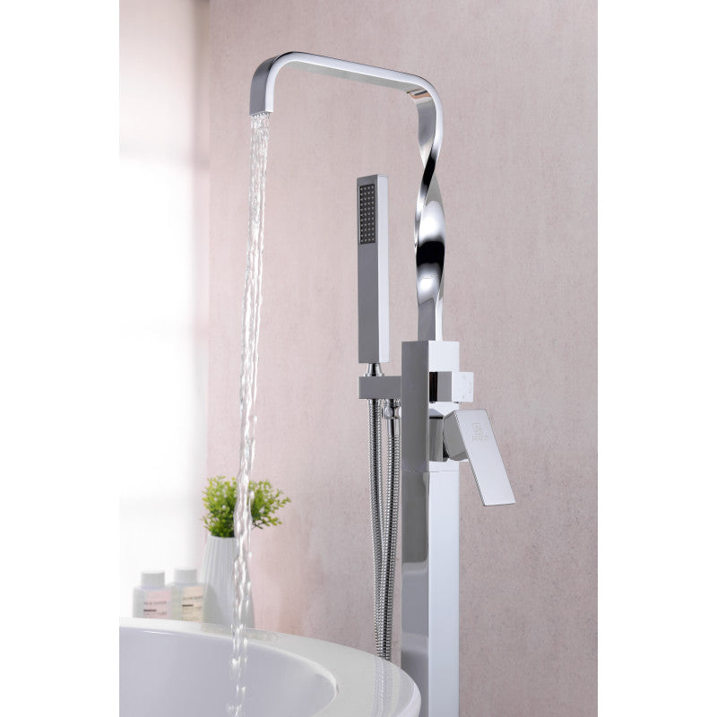 Yosemite 2-Handle Claw Foot Tub Faucet with Hand Shower