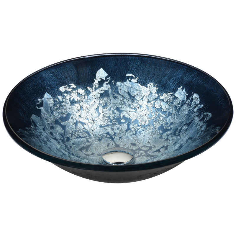 LS-AZ8213 - Makata Series Vessel Sink in Silver Burst