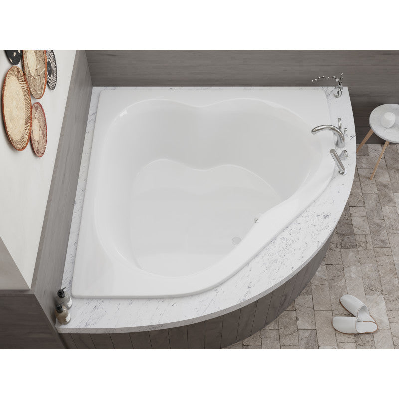 AZ6060CS - Petra 5 ft. Acrylic Center Drain Corner Bathtub in White