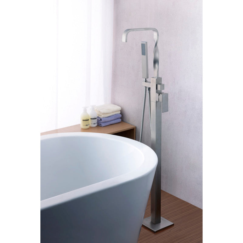 FS-AZ0050BN - Yosemite 2-Handle Claw Foot Tub Faucet with Hand Shower in Brushed Nickel