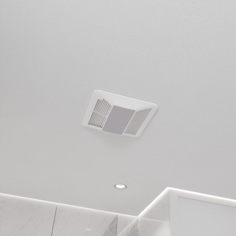 150 CFM 0.5 Sone Ceiling Mount Bathroom Exhaust Fan with LED Light