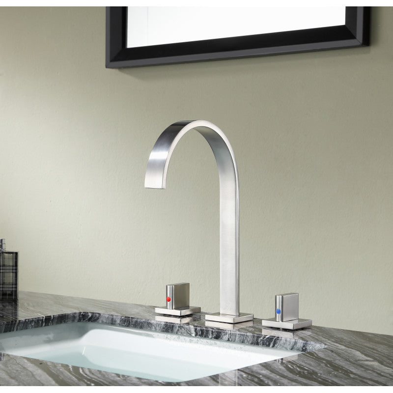 L-AZ183BN - Sabre 8 in. Widespread 2-Handle Bathroom Faucet in Brushed Nickel