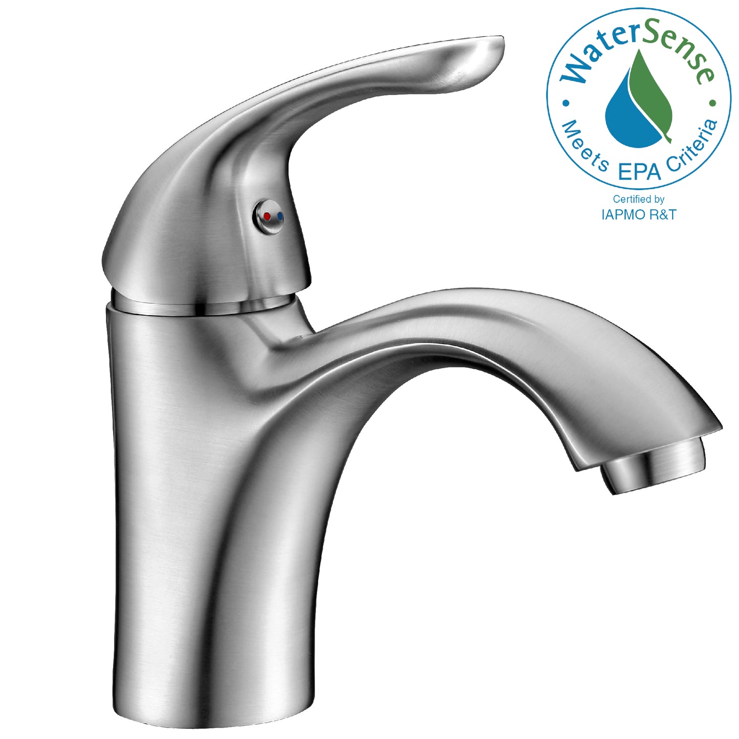 L-AZ011BN - Clavier Series Single Hole Single-Handle Mid-Arc Bathroom Faucet in Brushed Nickel