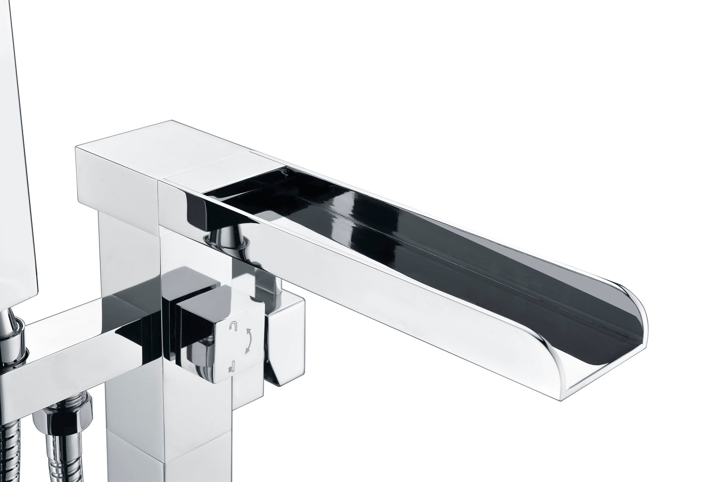 Union 2-Handle Claw Foot Tub Faucet with Hand Shower