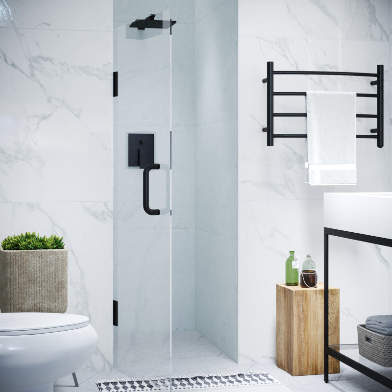 Passion Series 24 in. by 72 in. Frameless Hinged shower door with Handle