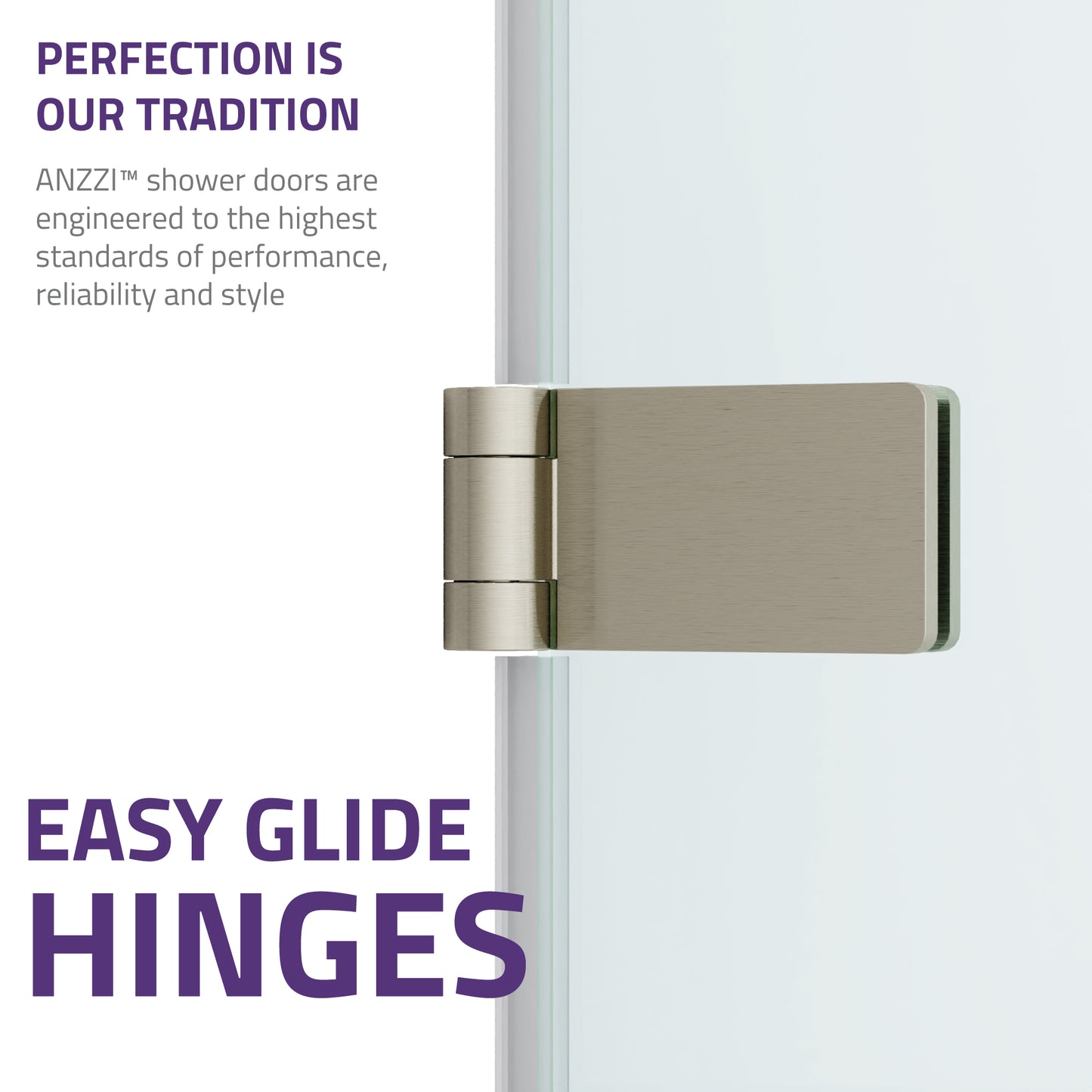 Vensea Series 31.5 in. by 56 in. Frameless Hinged Tub Door