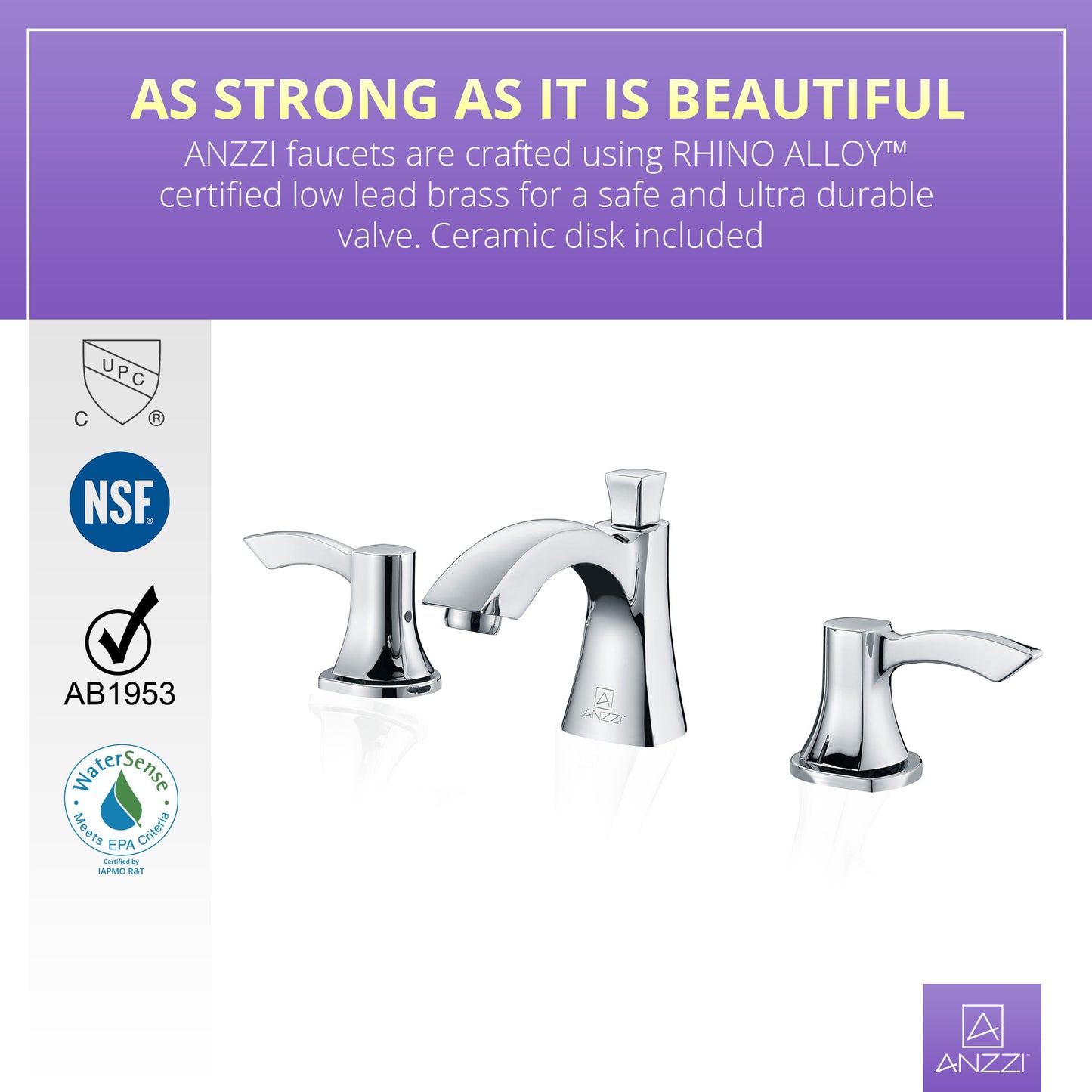 Sonata Series 8 in. Widespread 2-Handle Mid-Arc Bathroom Faucet