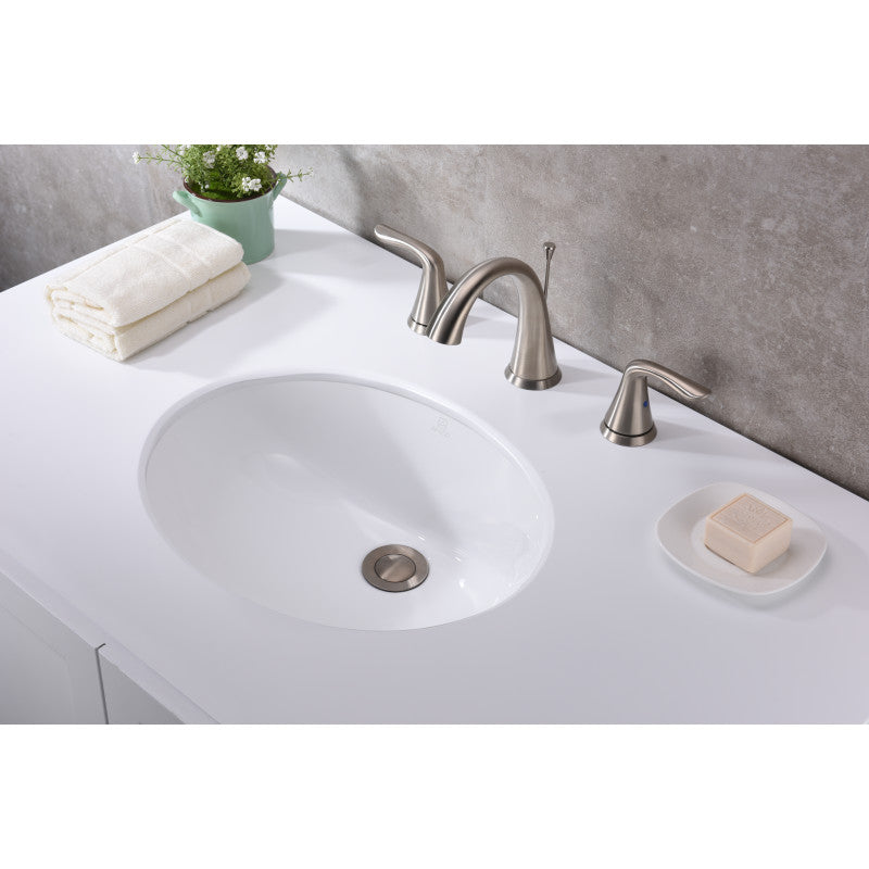 Rhodes Series 21.5 in. Ceramic Undermount Sink Basin in White