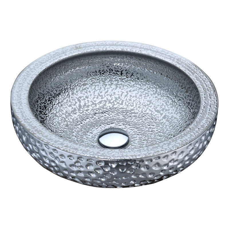 LS-AZ8200 - Levi Series Vessel Sink in Speckled Silver