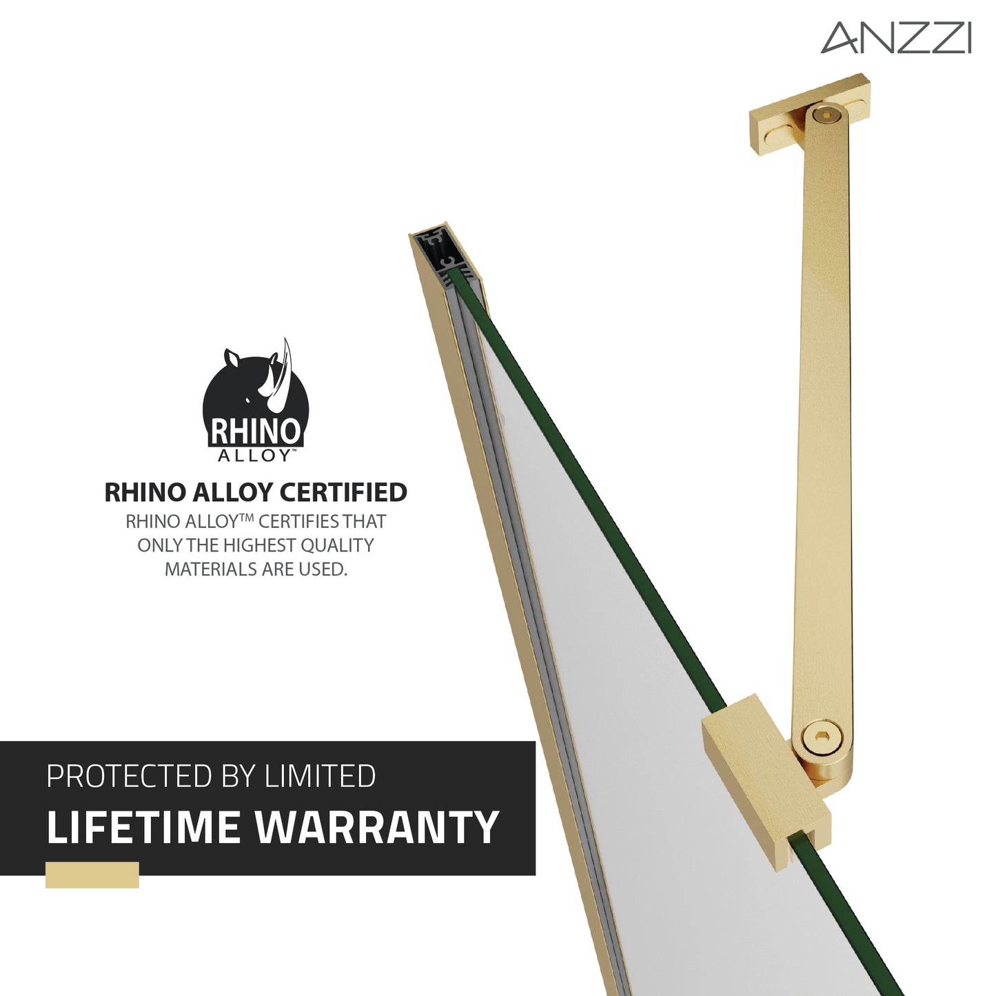 Romance 72-in. x 33.5-in. Frameless Swinging Shower Door