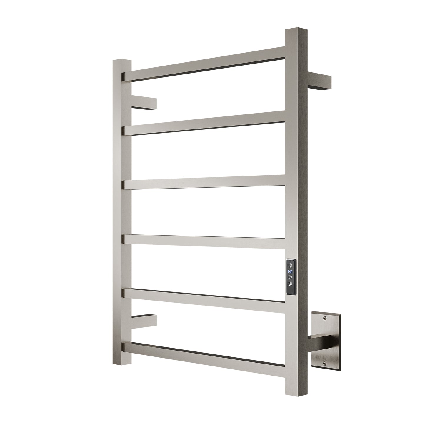 Charles Series 6-Bar Stainless Steel Wall Mounted Electric Towel Warmer Rack