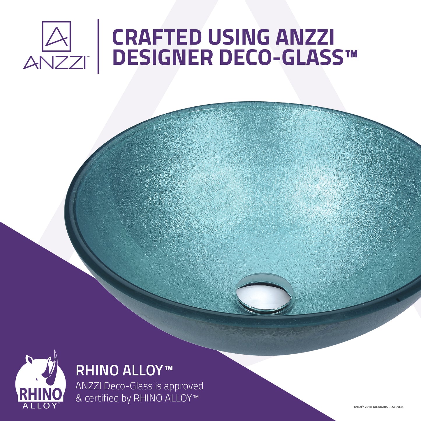Gardena Series Deco-Glass Vessel Sink