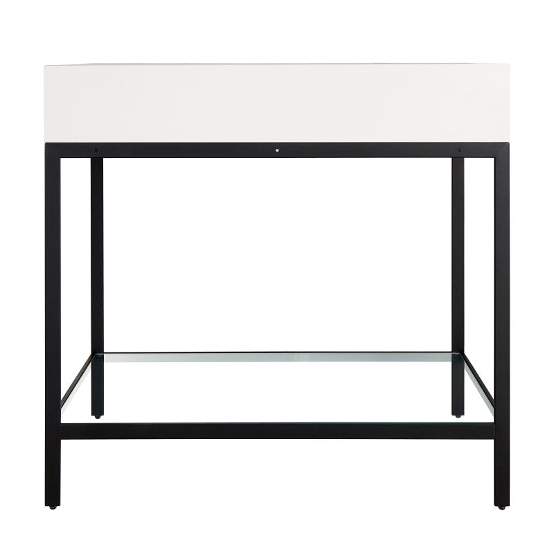 Ventura 36 in. Console Sink with Matte White Counter Top