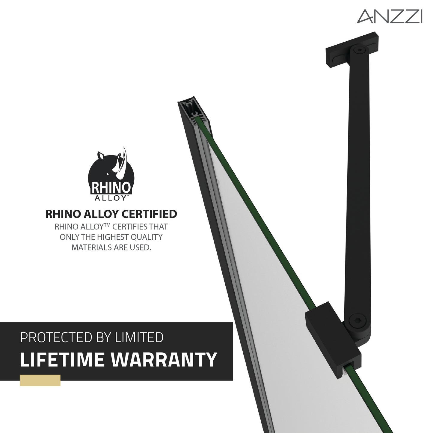 Romance 72-in. x 33.5-in. Frameless Swinging Shower Door