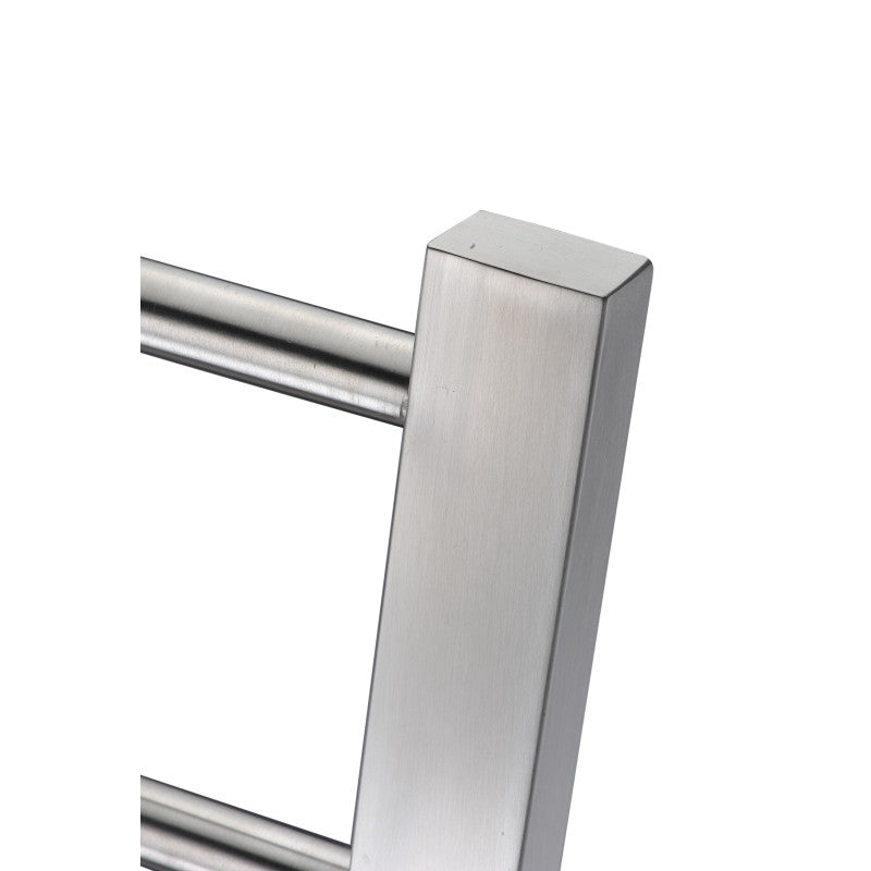 Riposte Series 6-Bar Stainless Steel Floor Mounted Electric Towel Warmer Rack