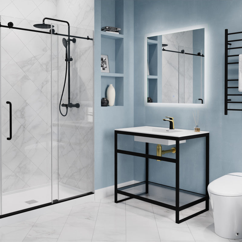 Single Handle Single Hole Bathroom Faucet With Pop-up Drain