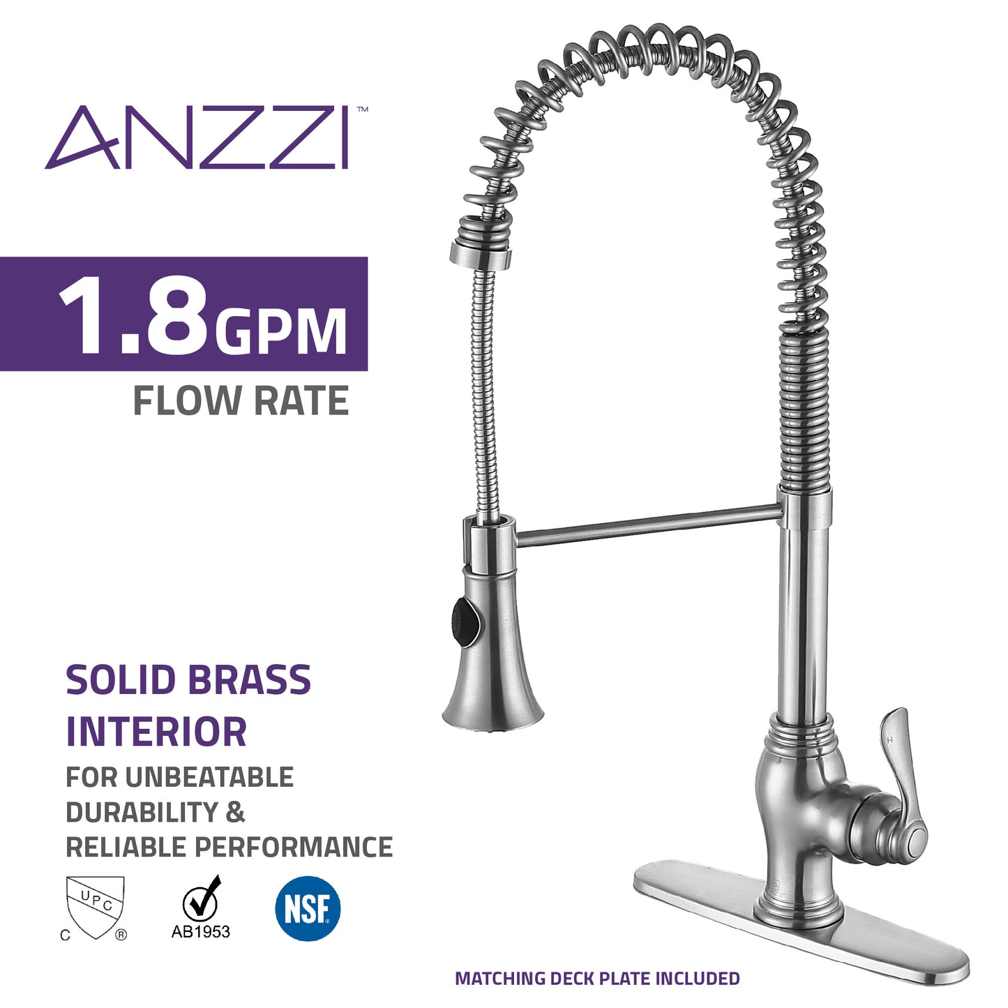 Bastion Single Handle Standard Kitchen Faucet