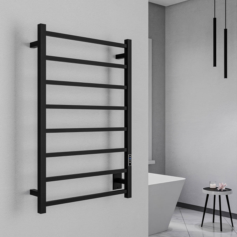Bell 8-Bar Stainless Steel Wall Mounted Electric Towel Warmer Rack