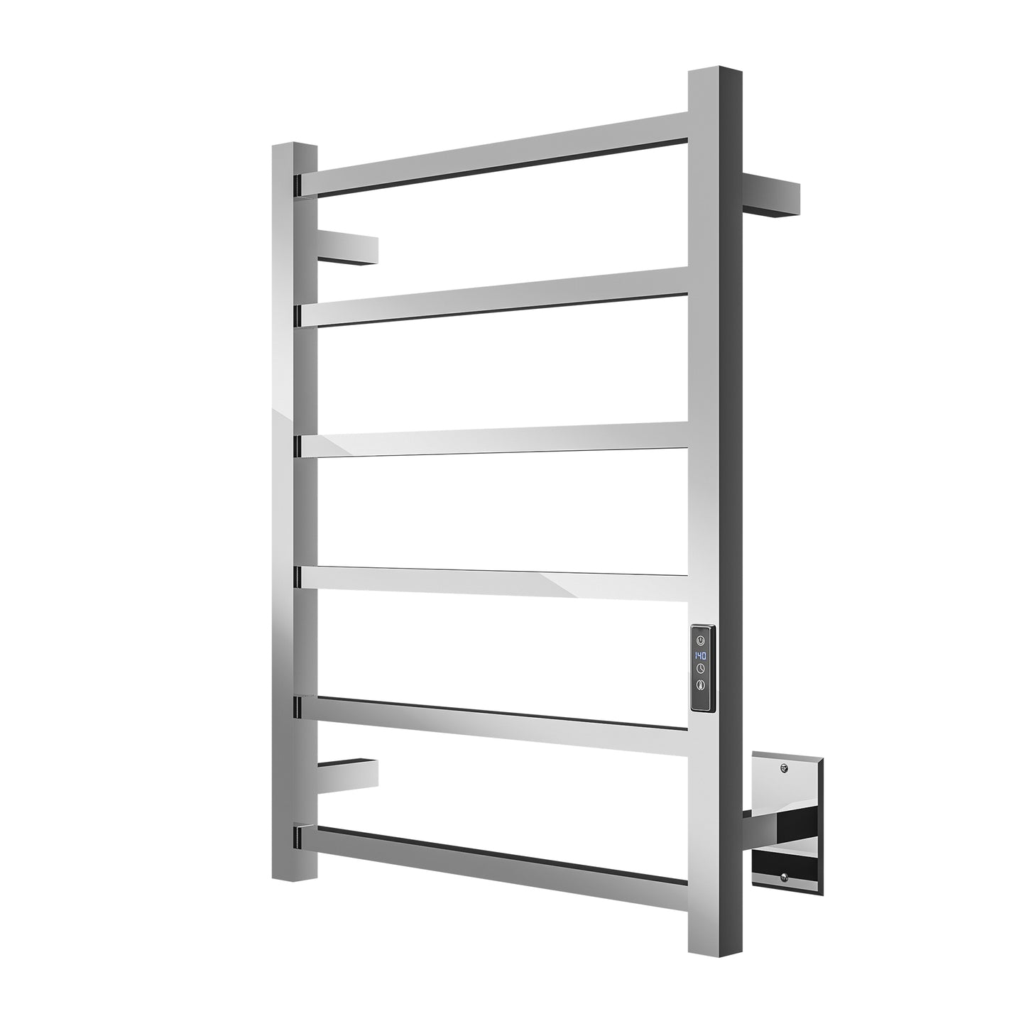 Charles Series 6-Bar Stainless Steel Wall Mounted Electric Towel Warmer Rack