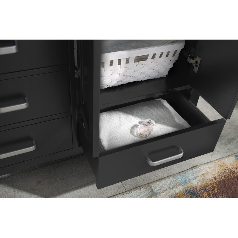 Chateau 60 in. W x 22 in. D Bathroom Vanity Set with Carrara Marble Top with White Sink