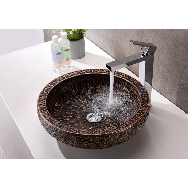 Regalia Series Vessel Sink in Speckled Umber