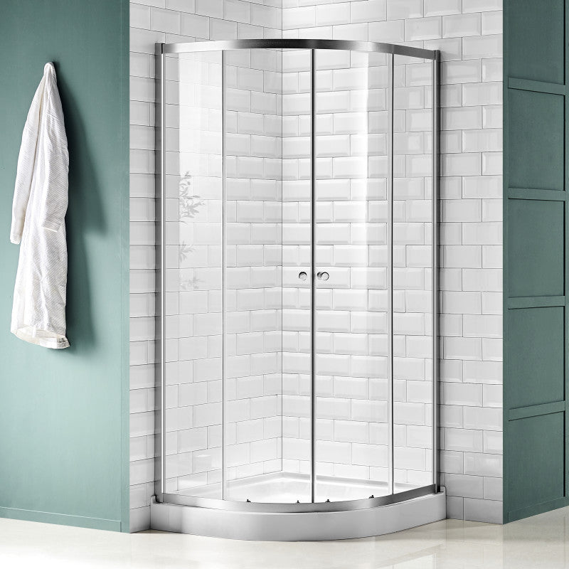 Mare 35 in. x 76 in. Framed Shower Enclosure with TSUNAMI GUARD
