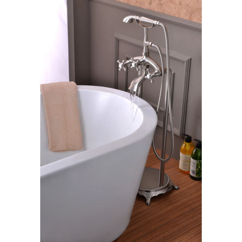 Tugela 3-Handle Claw Foot Tub Faucet with Hand Shower