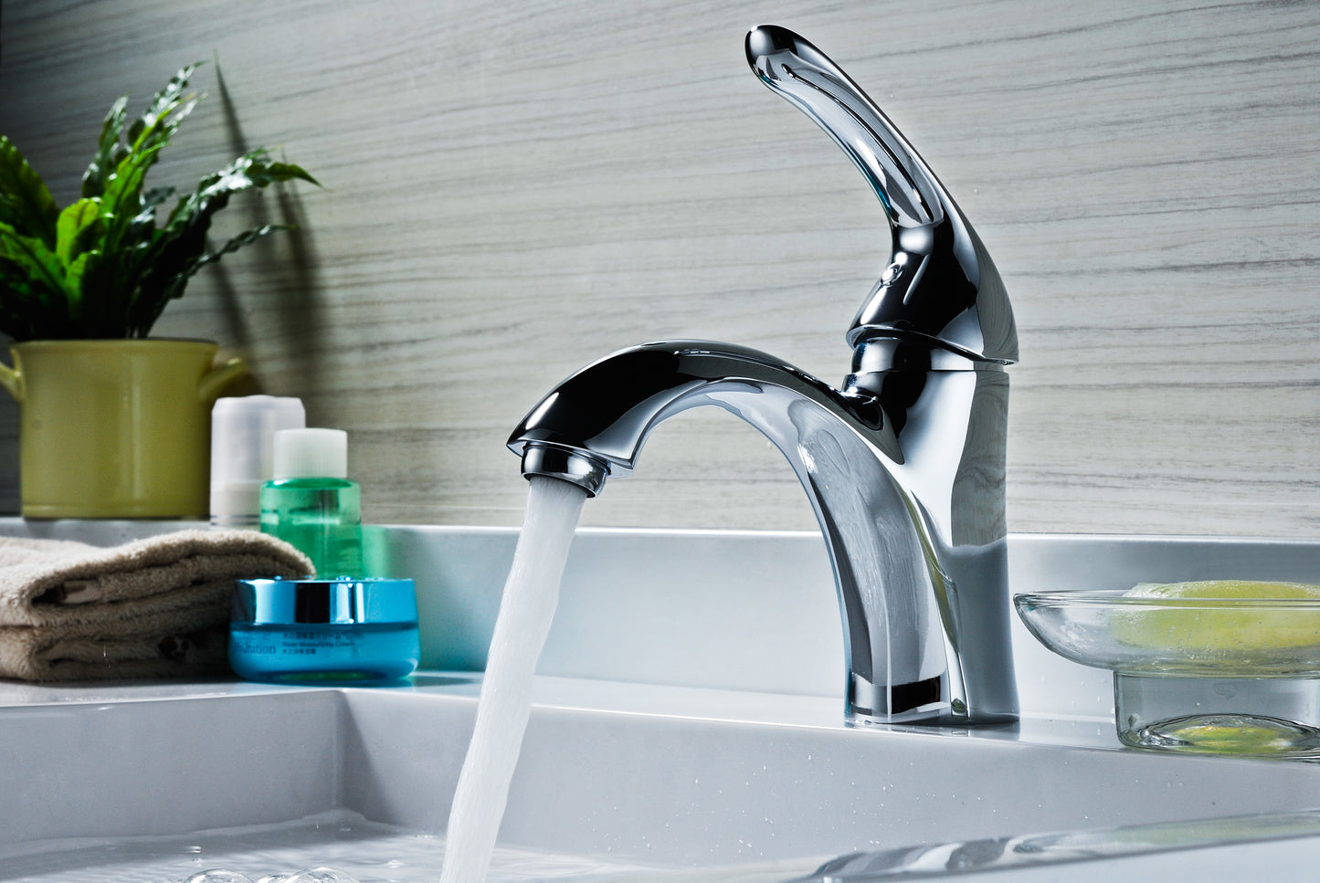 Clavier Series Single Hole Single-Handle Mid-Arc Bathroom Faucet