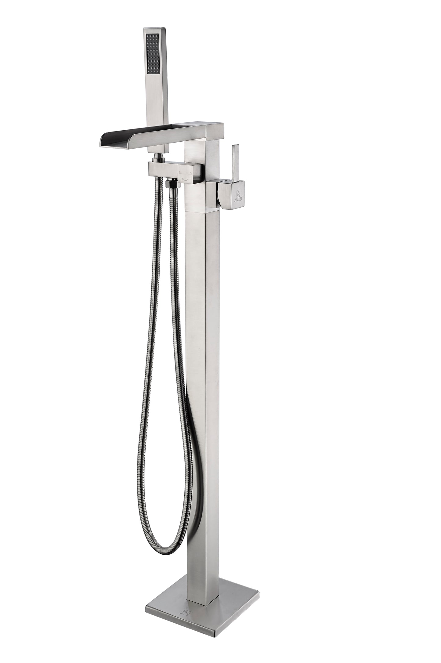 FS-AZ0059BN - Union 2-Handle Claw Foot Tub Faucet with Hand Shower in Brushed Nickel
