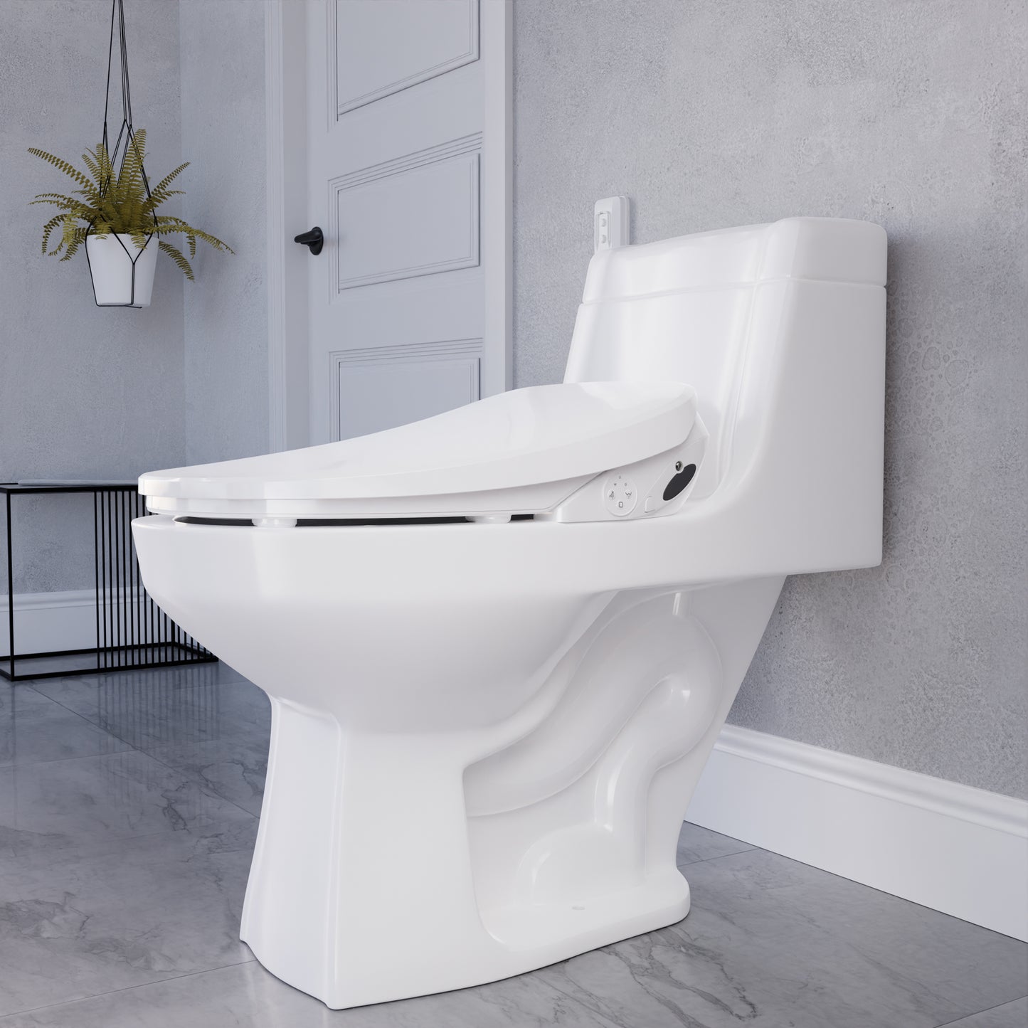 Ember Elongated Smart Electric Bidet Toilet Seat with Remote Control and Heated Seat
