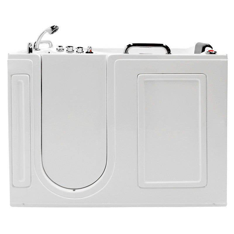 27 in. x 53 in. Right Drain Walk-In Whirlpool and Air Tub with Total Spa Suite in White