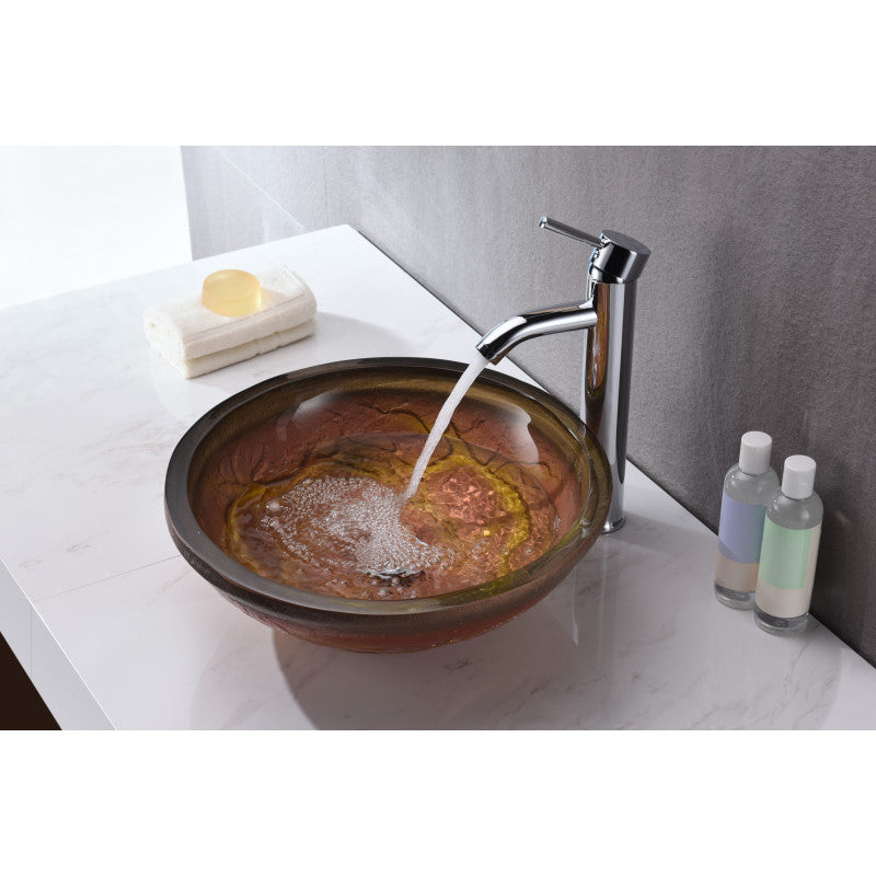 Alto Series Vessel Sink in Molten Gold